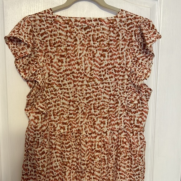 This boho-chic Multi Color Print Tiered Maxi Dress lined NWOT - Picture 7 of 7